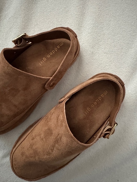 Madden Girl Suede Backstrap Clog - Brown - Picture 3 of 5